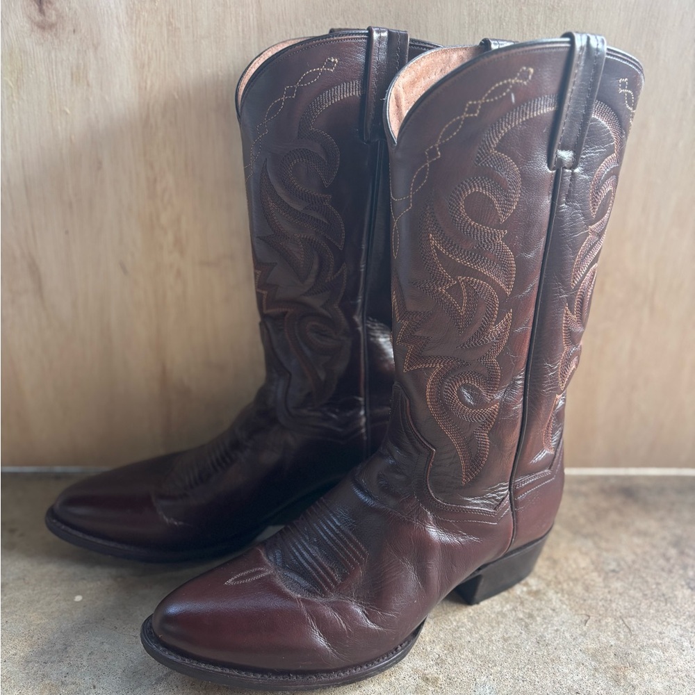 Dan Post Men’s Brown Leather Cowboy Boots DP2111R | Size 10.5 EW - Picture 3 of 15